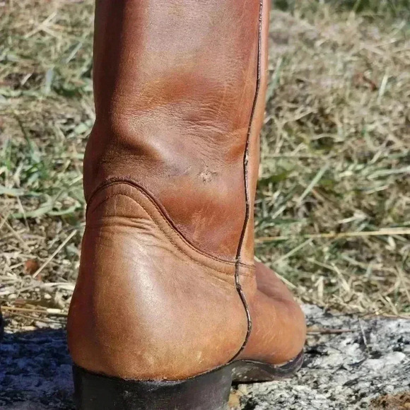 Vintage Brown Leather Cowboy Boots - Picture 8 of 16